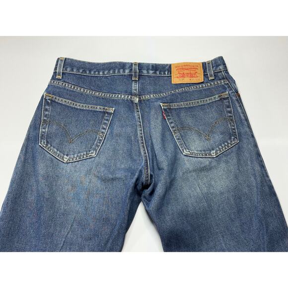 Levi's 517 Men's Bootcut Blue Denim Jeans - Size 36x29.5 - Picture 4 of 7